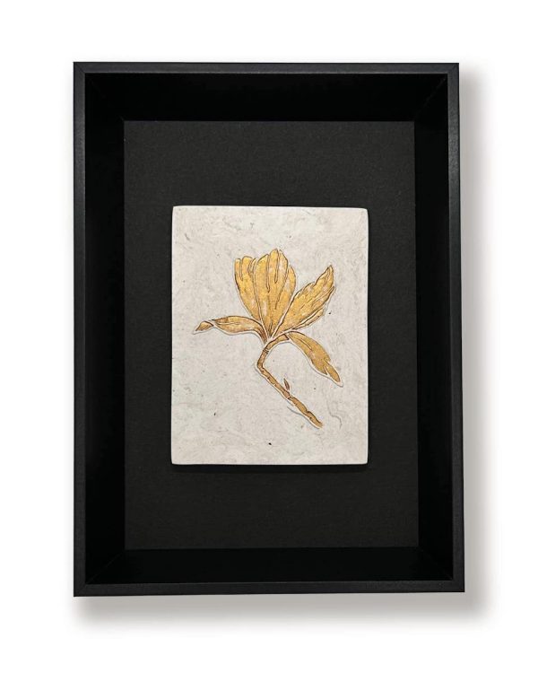 As geschenk aandenken magnolia goud