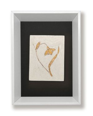 Troost cadeau aandenken as sneeuwklokje goud